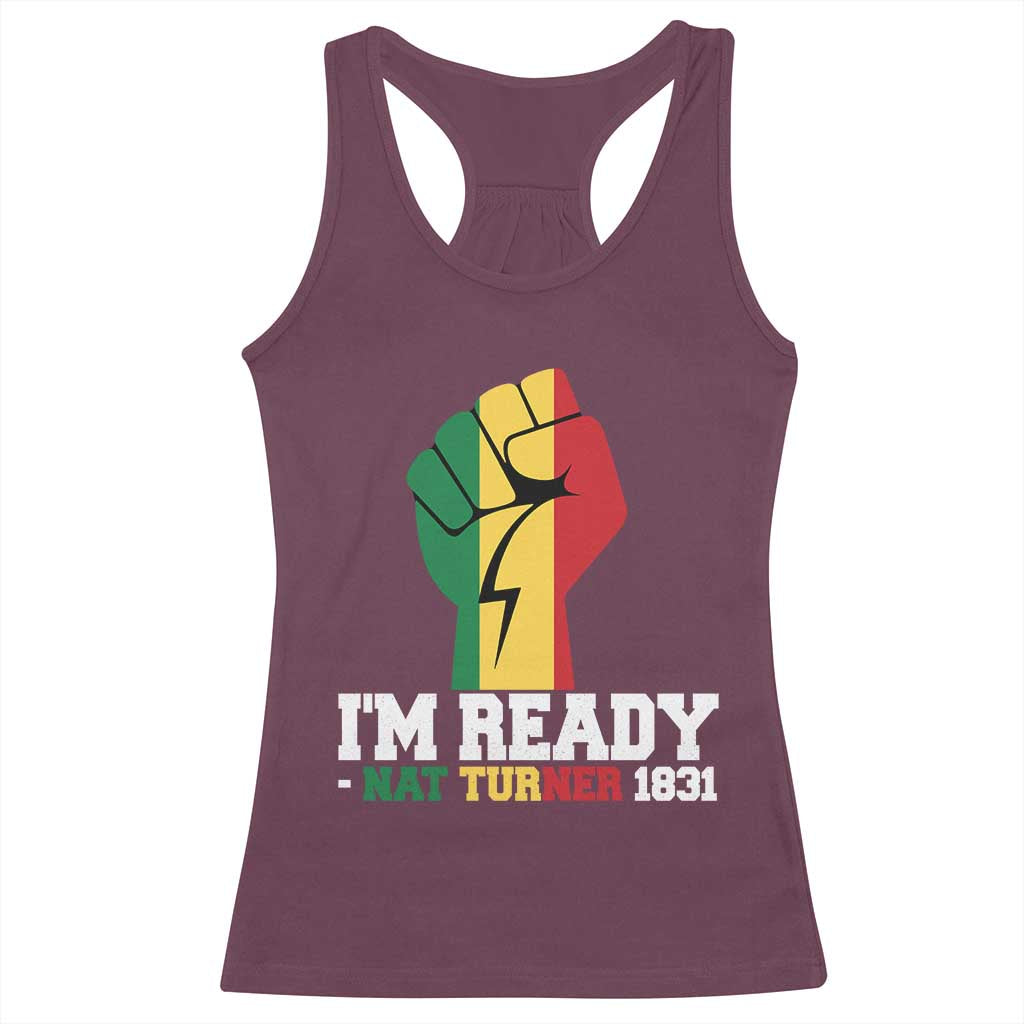 Nat Turner Quote Racerback Tank Top Black History African American