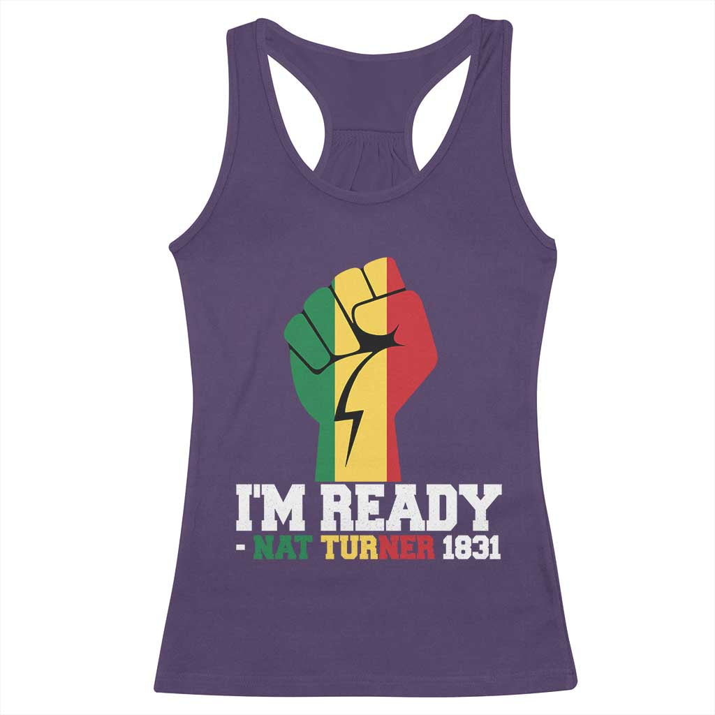 Nat Turner Quote Racerback Tank Top Black History African American