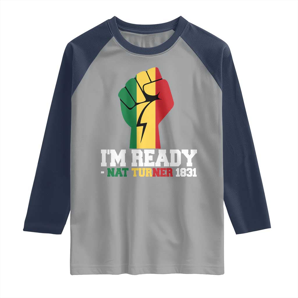 Nat Turner Quote Raglan Shirt Black History African American