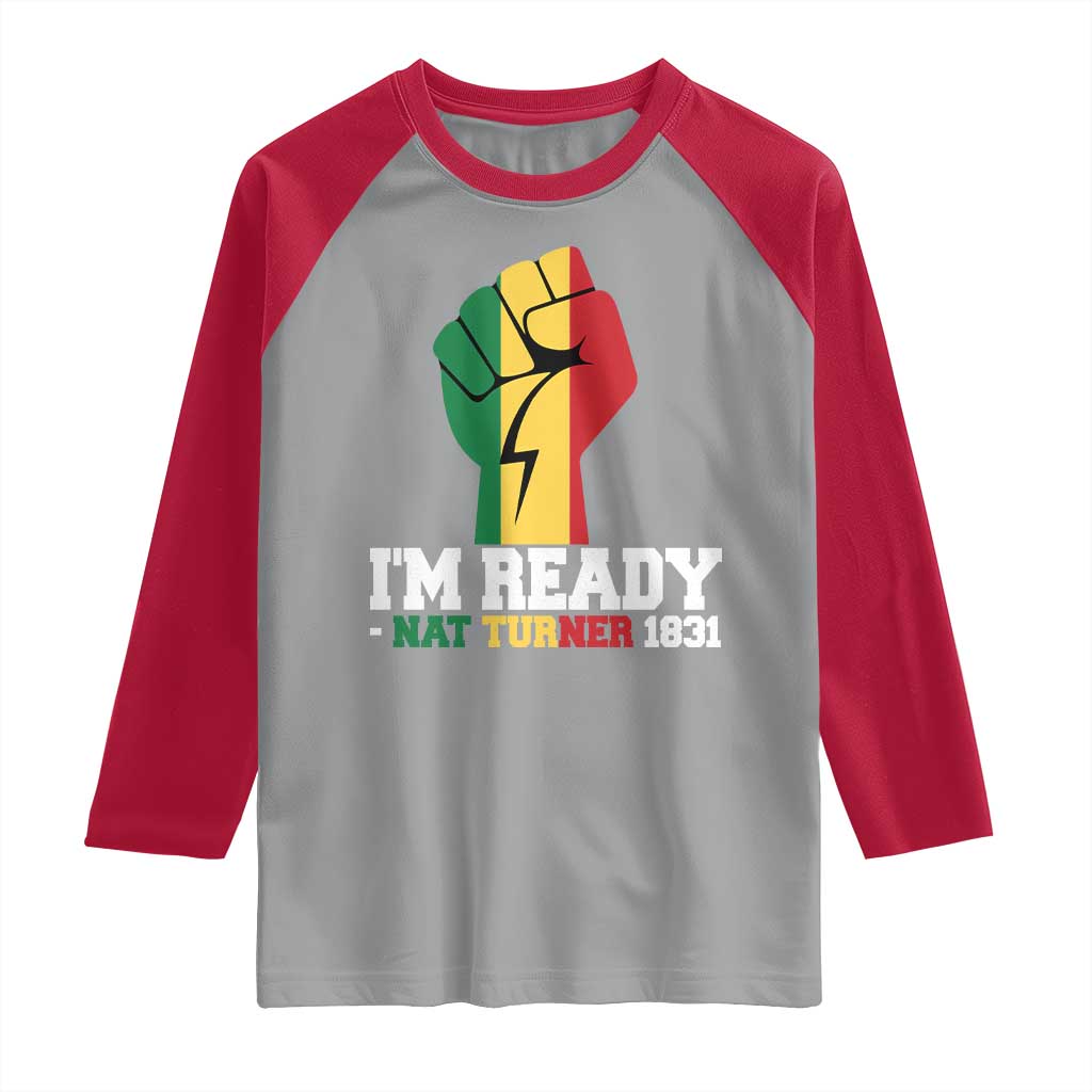 Nat Turner Quote Raglan Shirt Black History African American