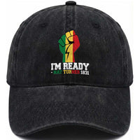 Nat Turner Quote Washed Cotton Baseball Cap Black History African American