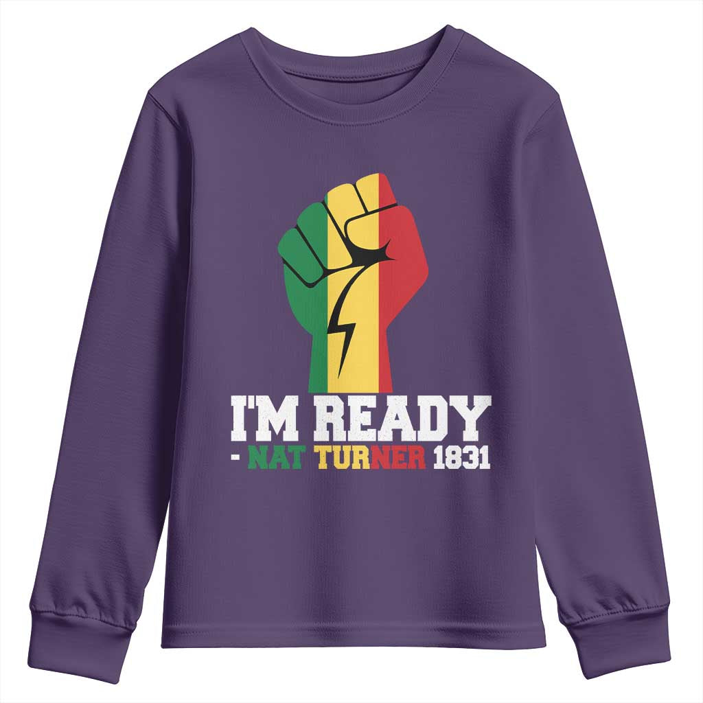 Nat Turner Quote Youth Sweatshirt Black History African American