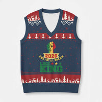 MLK Day V-Neck Knit Sweater Vest 2026 And I Still Dream Like King
