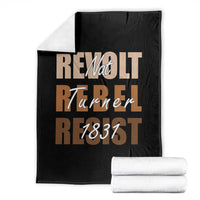 Nat Turner Quote Throw Blanket Black History Month