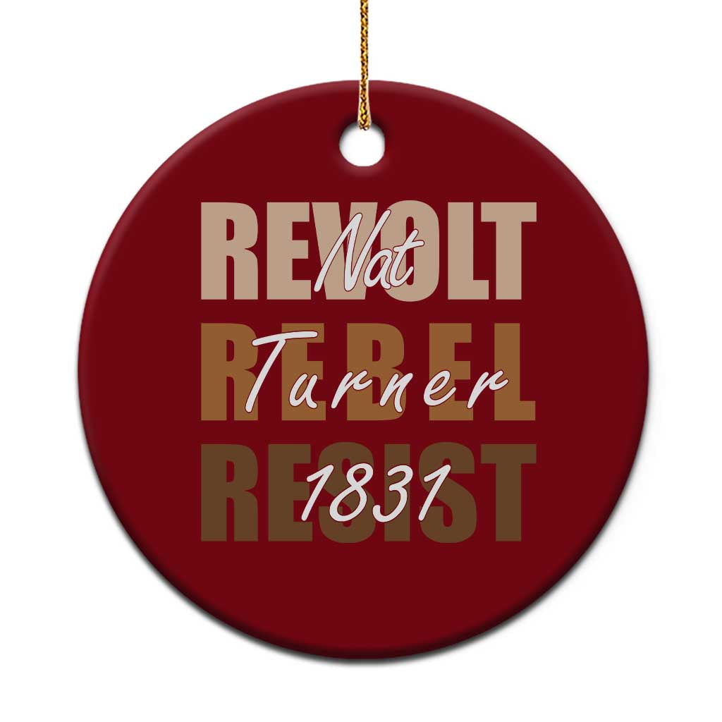 Nat Turner Quote Ceramic Ornament Black History Month