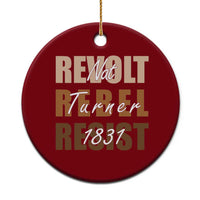 Nat Turner Quote Ceramic Ornament Black History Month