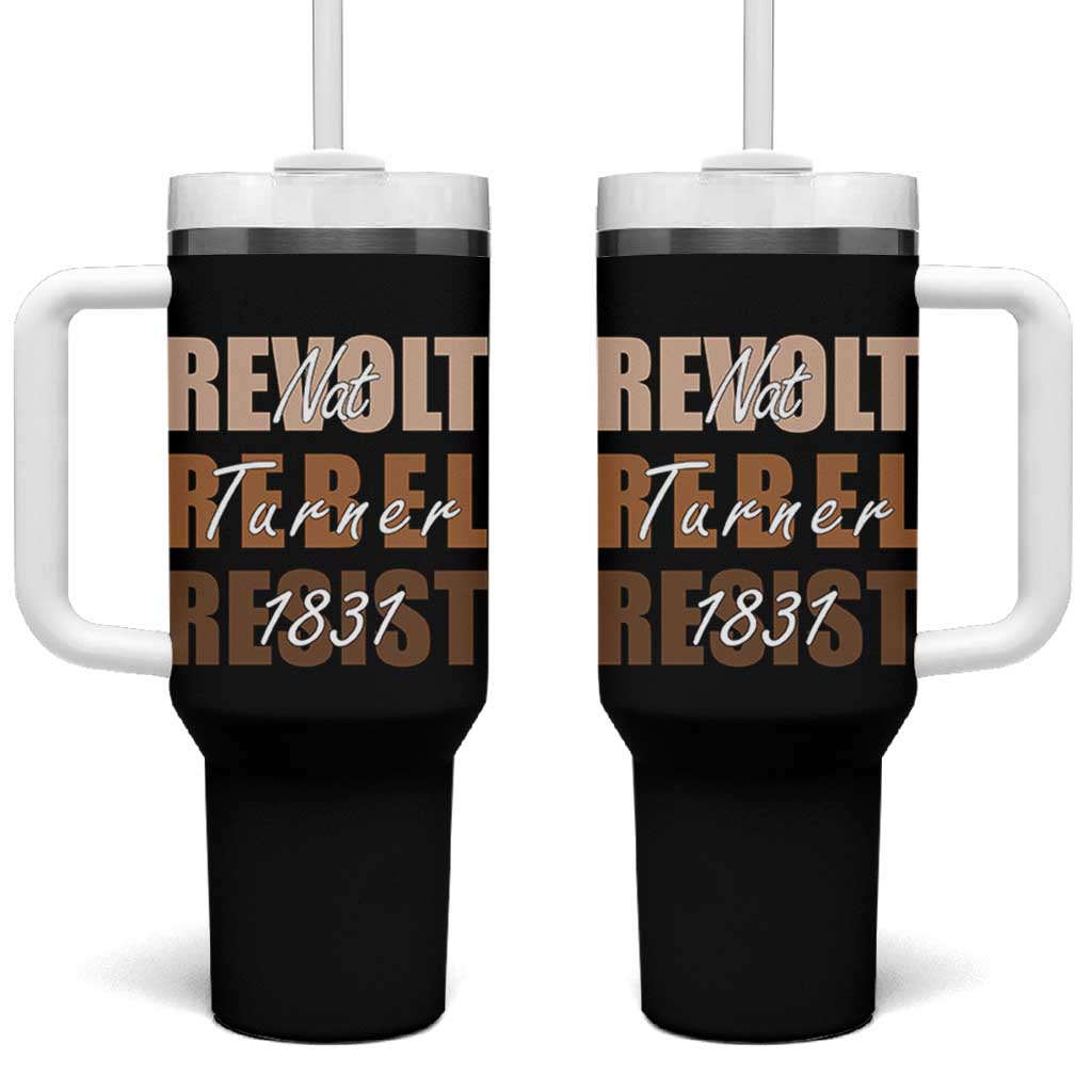 Nat Turner Quote Tumbler With Handle Black History Month