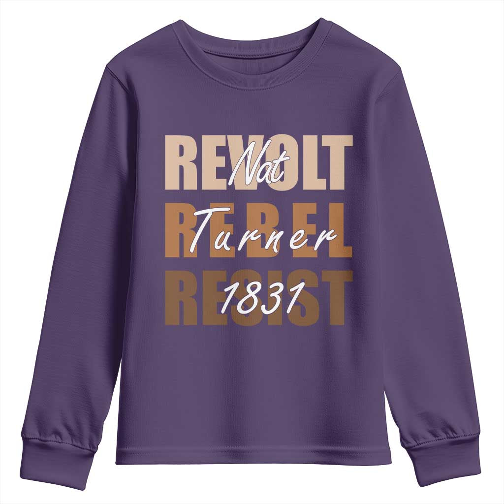 Nat Turner Quote Youth Sweatshirt Black History Month