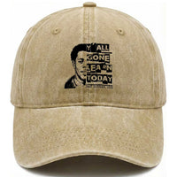 Nat Turner Quote Washed Cotton Baseball Cap Black History Hero Y'all Gone Learn Today