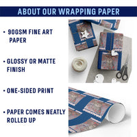 Tummy Ache Survivor Wrapping Paper Roll Funny Cute Cat Meme - Wonder Print Shop