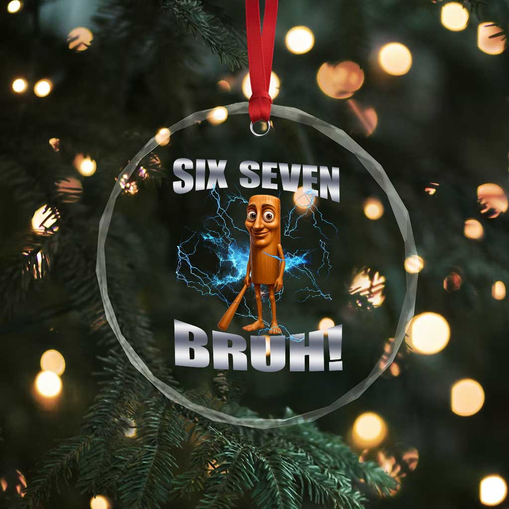 Tung Tung Sahur Six Seven Meme Crystal Glass Ornament Funny 67 Gen Alpha Gift - Wonder Print Shop