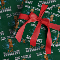Tung Tung Sahur Six Seven Meme Wrapping Paper Roll Funny 67 Gen Alpha Gift - Wonder Print Shop