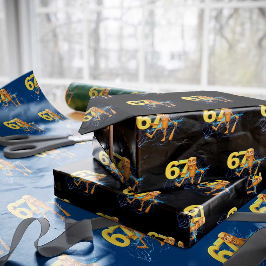 Tung Tung Sahur Six Seven Meme Wrapping Paper Roll Funny Gen Z Alpha Gift - Wonder Print Shop