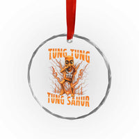Tung Tung Tung Sahur is Calling Scuba Dance Meme Crystal Glass Ornament Italian Brainrot