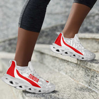 Tunisia 2026 Football Clunky Sneakers Eagles of Carthage Grunge Curve Stylized - Wonder Print Shop