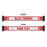 Tunisia 2026 Football Personalized Soccer Scarf Allez Tunisie