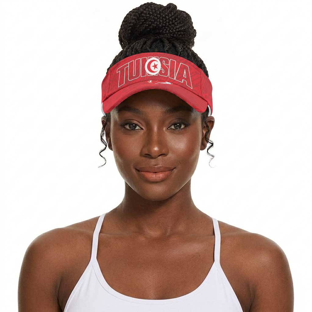 Tunisia 2026 Football Sun Visor Cap Allez Tunisie