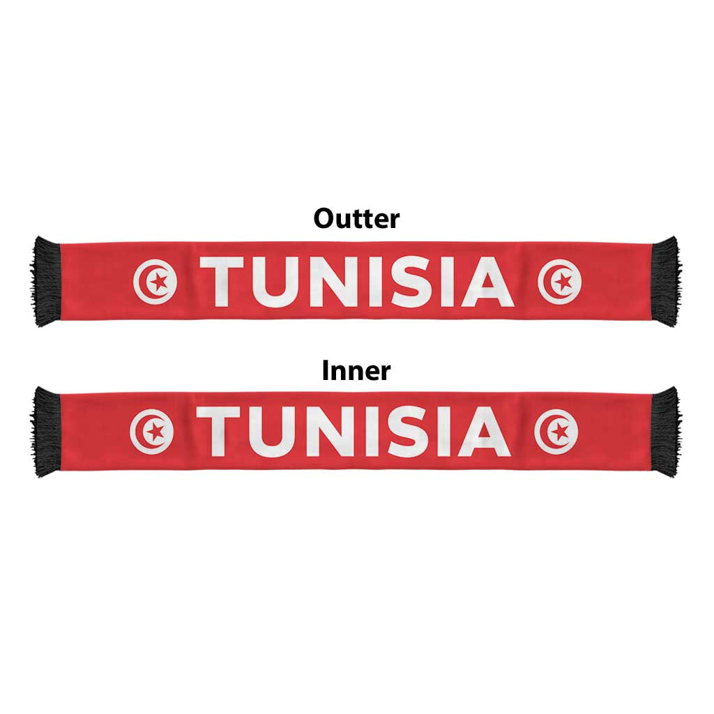 Tunisia Football 2026 Soccer Scarf Flag Style