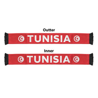 Tunisia Football 2026 Soccer Scarf Flag Style