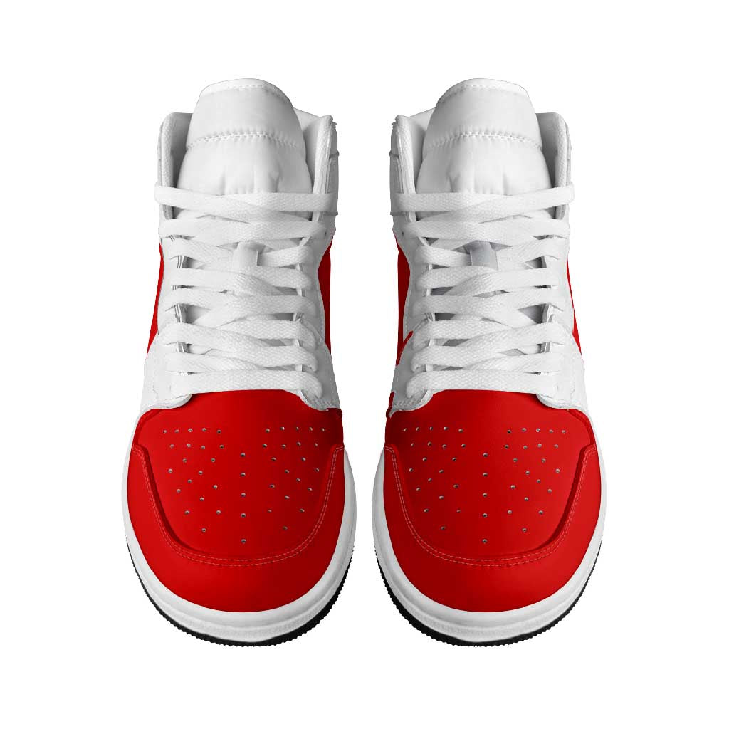 Tunisia High Sneakers AJ1 Classic National Flag Style - Wonder Print Shop