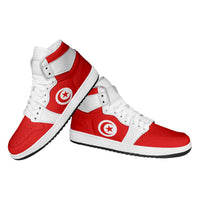 Tunisia High Sneakers AJ1 Classic National Flag Style - Wonder Print Shop