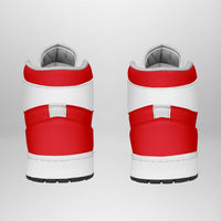Tunisia High Sneakers AJ1 Classic National Flag Style - Wonder Print Shop