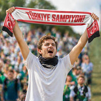 Turkey 2026 Football Personalised Soccer Scarf Turkiye Sampiyon