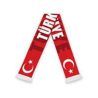 Turkey 2026 Football Soccer Scarf Turkiye Go Crescent-Stars