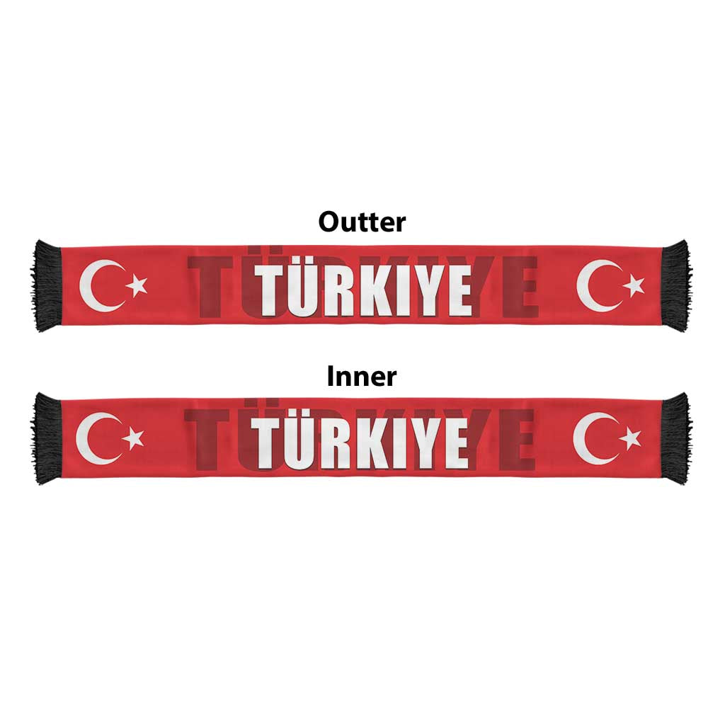 Turkey 2026 Football Soccer Scarf Turkiye Go Crescent-Stars