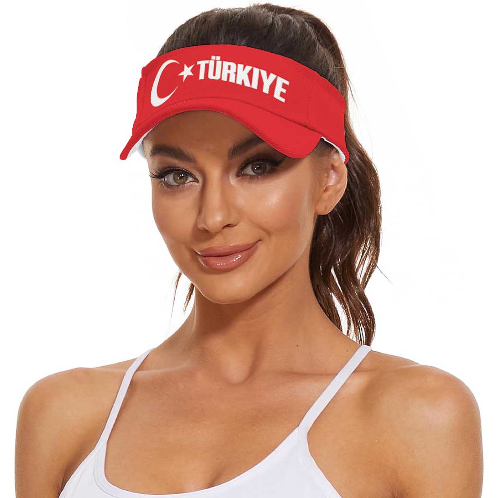 Turkey 2026 Football Sun Visor Cap Turkiye Sampiyon