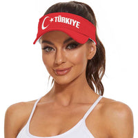 Turkey 2026 Football Sun Visor Cap Turkiye Sampiyon