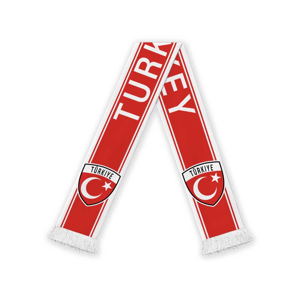 Turkey World Football 2026 Soccer Scarf Go Crescent Stars Road To Glory