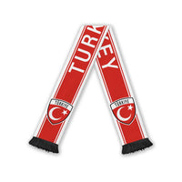 Turkey World Football 2026 Soccer Scarf Go Crescent Stars Road To Glory