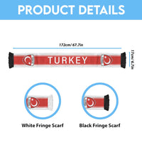 Turkey World Football 2026 Soccer Scarf Go Crescent Stars Road To Glory