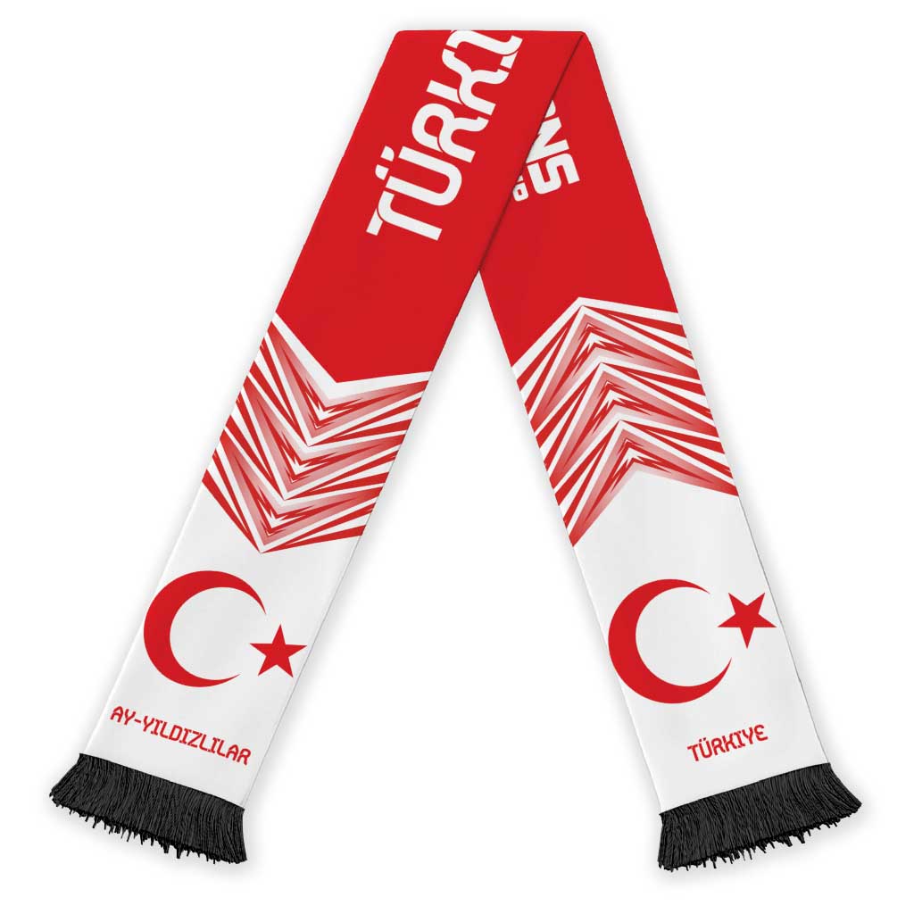 Turkiye Football Nations 2026 Soccer Scarf Sporty Pattern