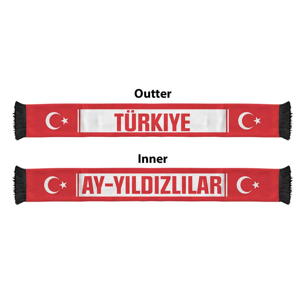 Turkiye World Football 2026 Soccer Scarf National Pride Never Stops