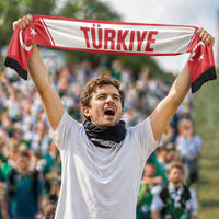 Turkiye World Football 2026 Soccer Scarf National Pride Never Stops