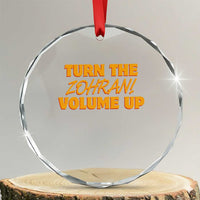 Turn The Volume Up Crystal Glass Ornament Zohran Mamdani - Wonder Print Shop