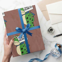 Turn The Volume Up Wrapping Paper Roll Resist Frog Portland Protest - Wonder Print Shop