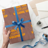 Turn The Volume Up Wrapping Paper Roll Zohran Mamdani - Wonder Print Shop