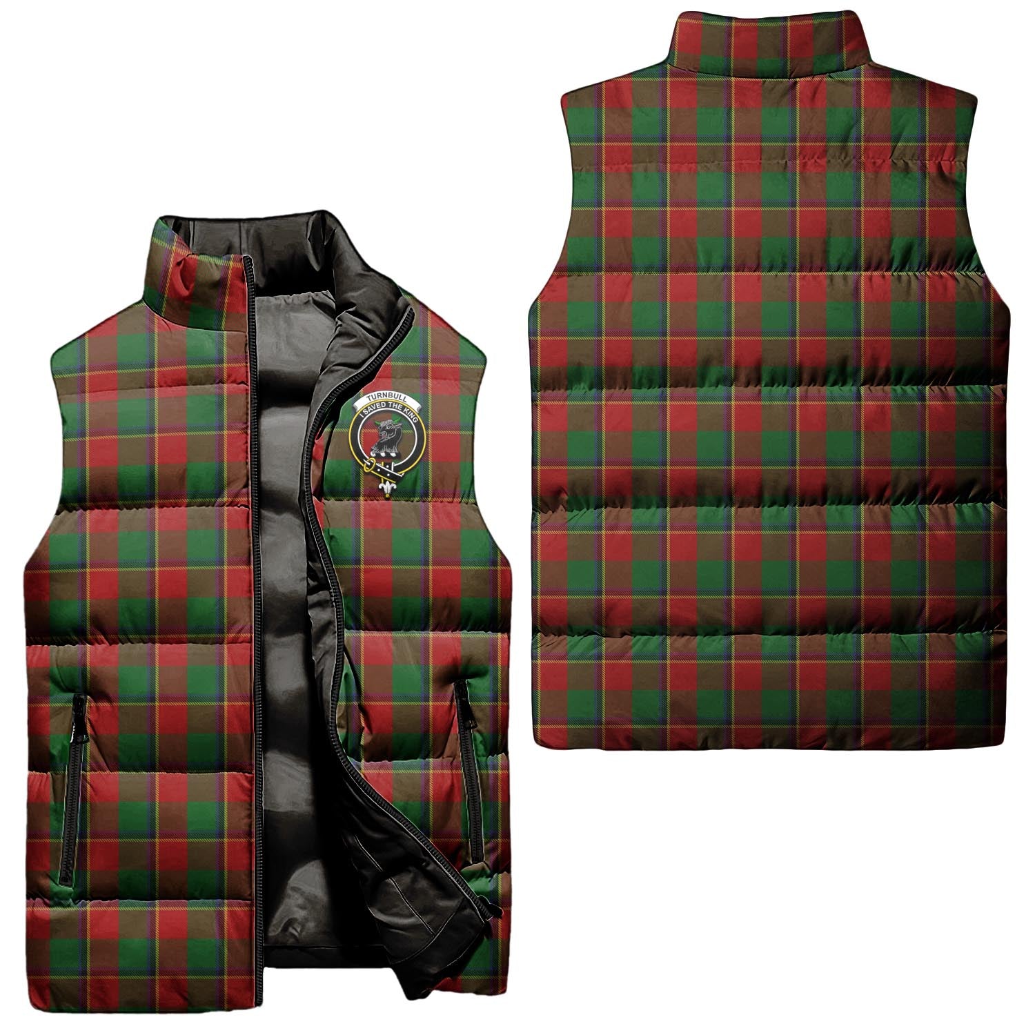 turnbull-dress-clan-puffer-vest-family-crest-plaid-sleeveless-down-jacket
