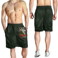 Tuskegee Airmen 332nd Spit Fire Shorts for Men Camo Moss Green - Wonder Print Shop