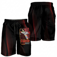 Tuskegee Airmen 332nd Spit Fire Shorts for Men On The Blue Sky - Wonder Print Shop