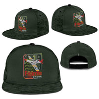 Tuskegee Airmen 332nd Spit Fire Snapback Cap Camo Moss Green - Wonder Print Shop