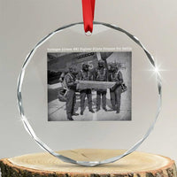 Tuskegee Airmen Crystal Glass Ornament African American Heroes Preparing for Battle WW2 TS10