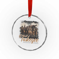 Tuskegee Airmen Crystal Glass Ornament African American Heroes WW2 Tribute Black History Month TS10