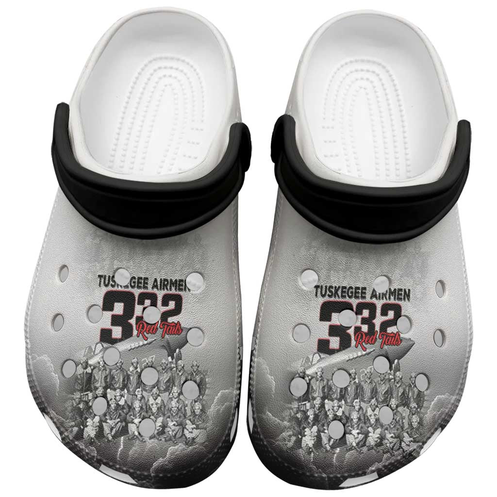 Tuskegee Airmen Pride Clogs Shoes 332nd Fighter Group Red Tails - Wonder Print Shop