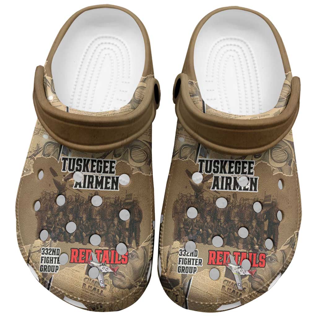 Tuskegee Airmen Tribute Clogs Shoes Black History Air Force - Wonder Print Shop