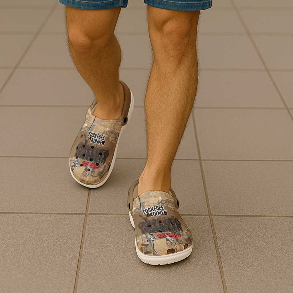 Tuskegee Airmen Tribute Clogs Shoes Black History Air Force - Wonder Print Shop