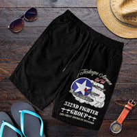 Tuskegee Airmen WWII Heroes Shorts for Men The Great American Aviators Black Art - Wonder Print Shop